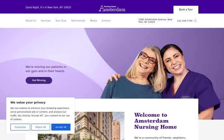 Screenshot of amsterdamcares.org