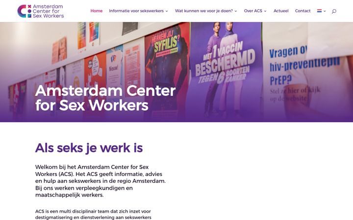 Screenshot of amsterdamcenterforsexworkers.nl