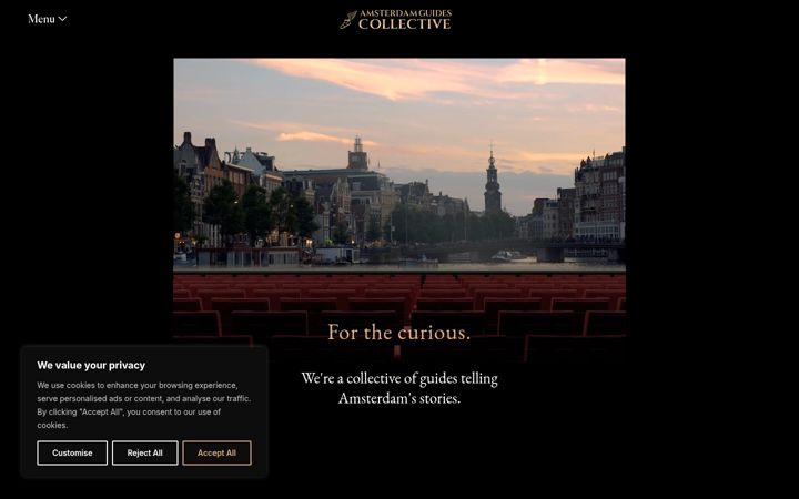 Screenshot of amsterdamguidescollective.com