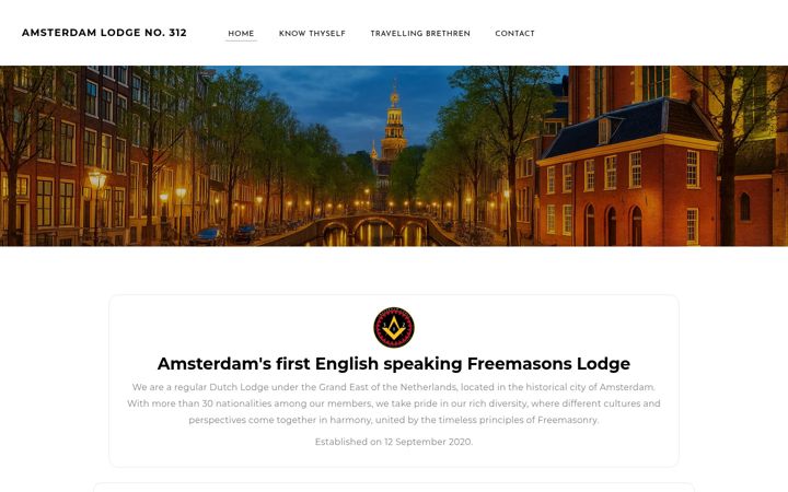 Skærmbillede af amsterdamlodge.nl