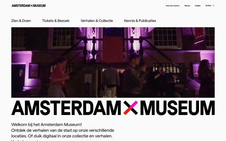 Screenshot of amsterdammuseum.nl
