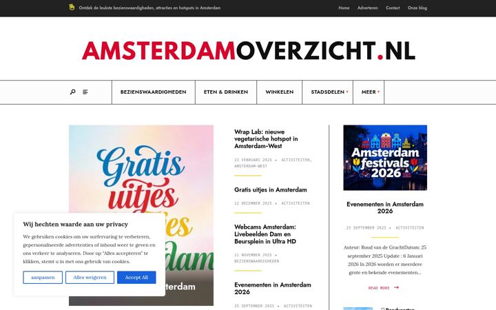 Screenshot of amsterdamoverzicht.nl