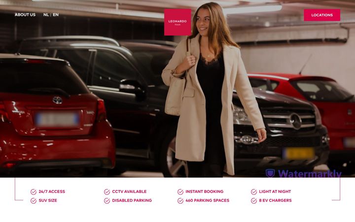 Screenshot of amsterdamparking.com