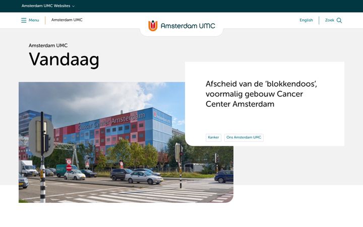 Screenshot of amsterdamumc.org