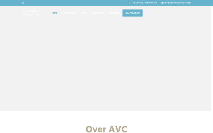 Screenshot του amsterdamvintagecars.nl