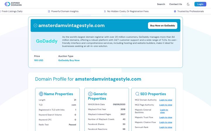 Screenshot of amsterdamvintagestyle.com
