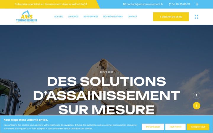 Screenshot of amsterrassement.fr