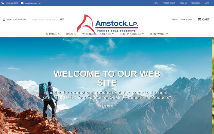 Skjermbilde av amstock.net
