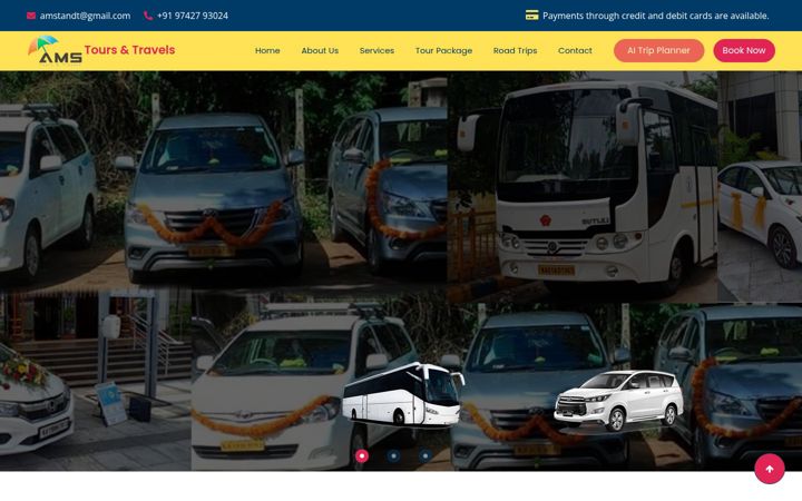 Screenshot of amstravels.net