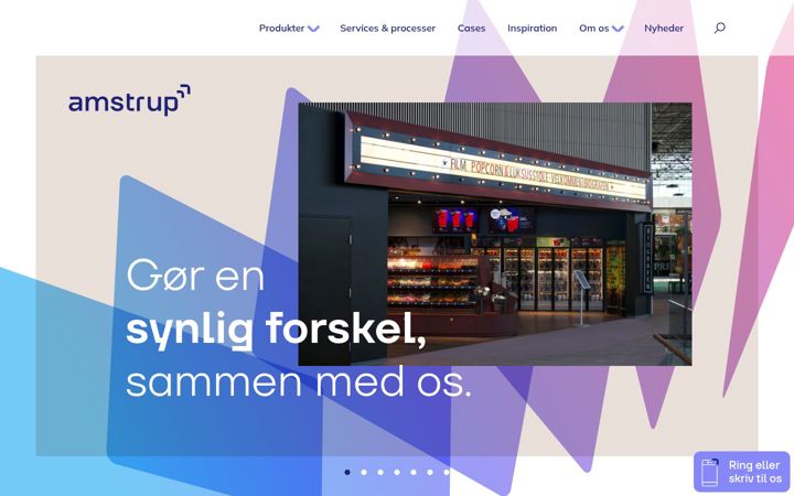 Screenshot of amstrupskilte.dk