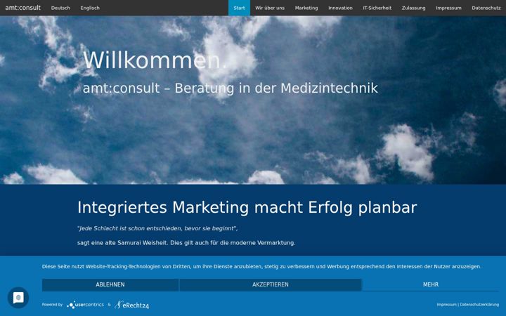 Screenshot di amt-consult.de