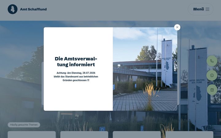 Screenshot of amt-schafflund.de