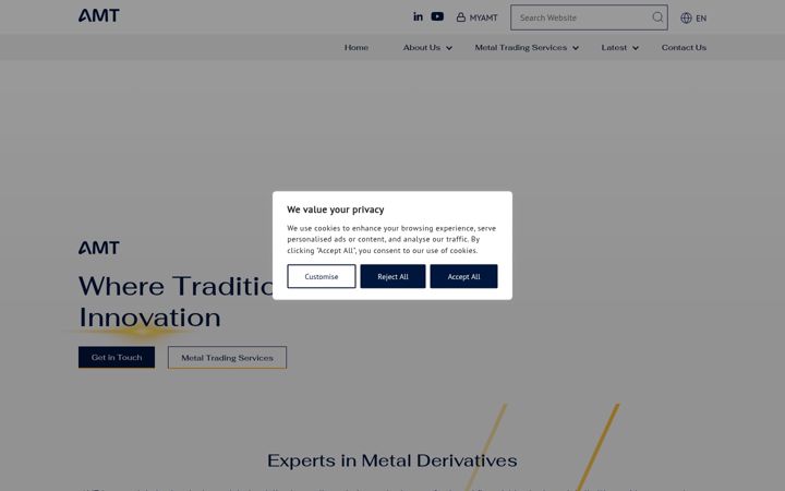 Screenshot of amt.co.uk