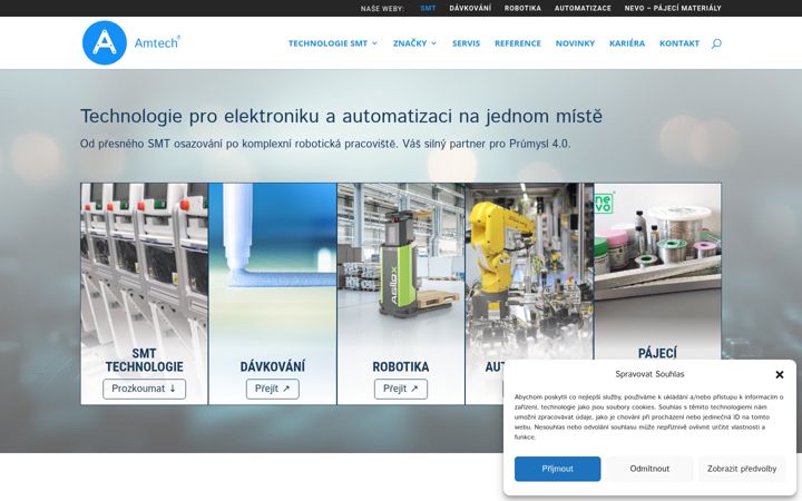 Screenshot of amtech.cz