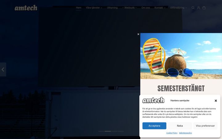 Screenshot von amtech.se