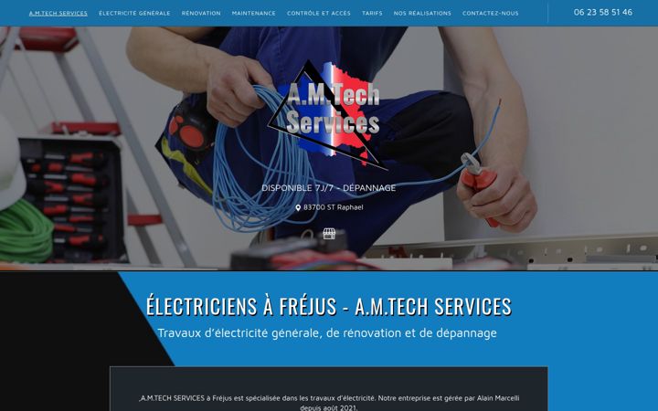 Екранна снимка на amtechs.fr