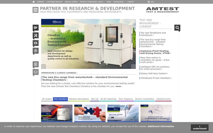 Screenshot of amtest.eu