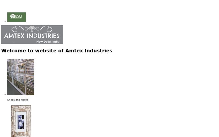 Screenshot of amtex-india.com