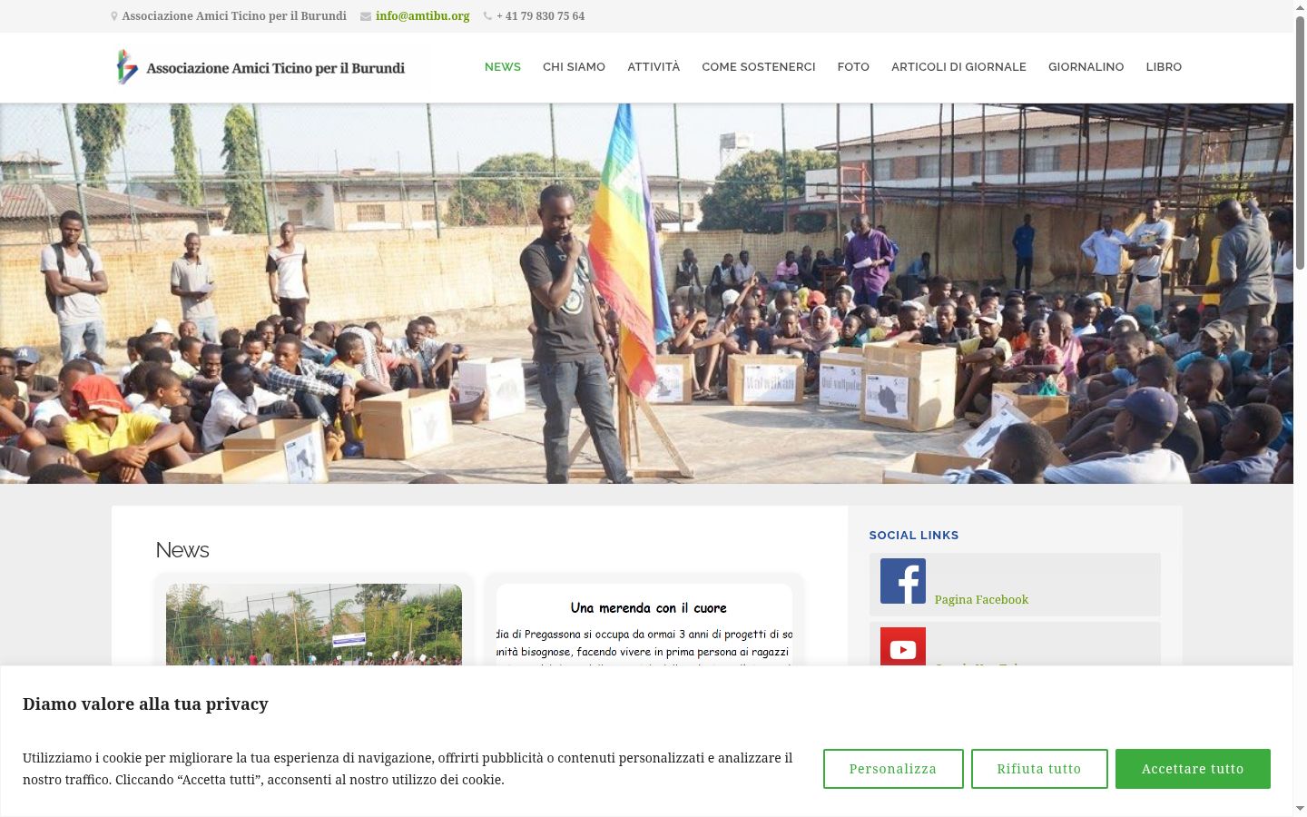Screenshot des Einwilligungsbanners vor jeglicher Interaktion
