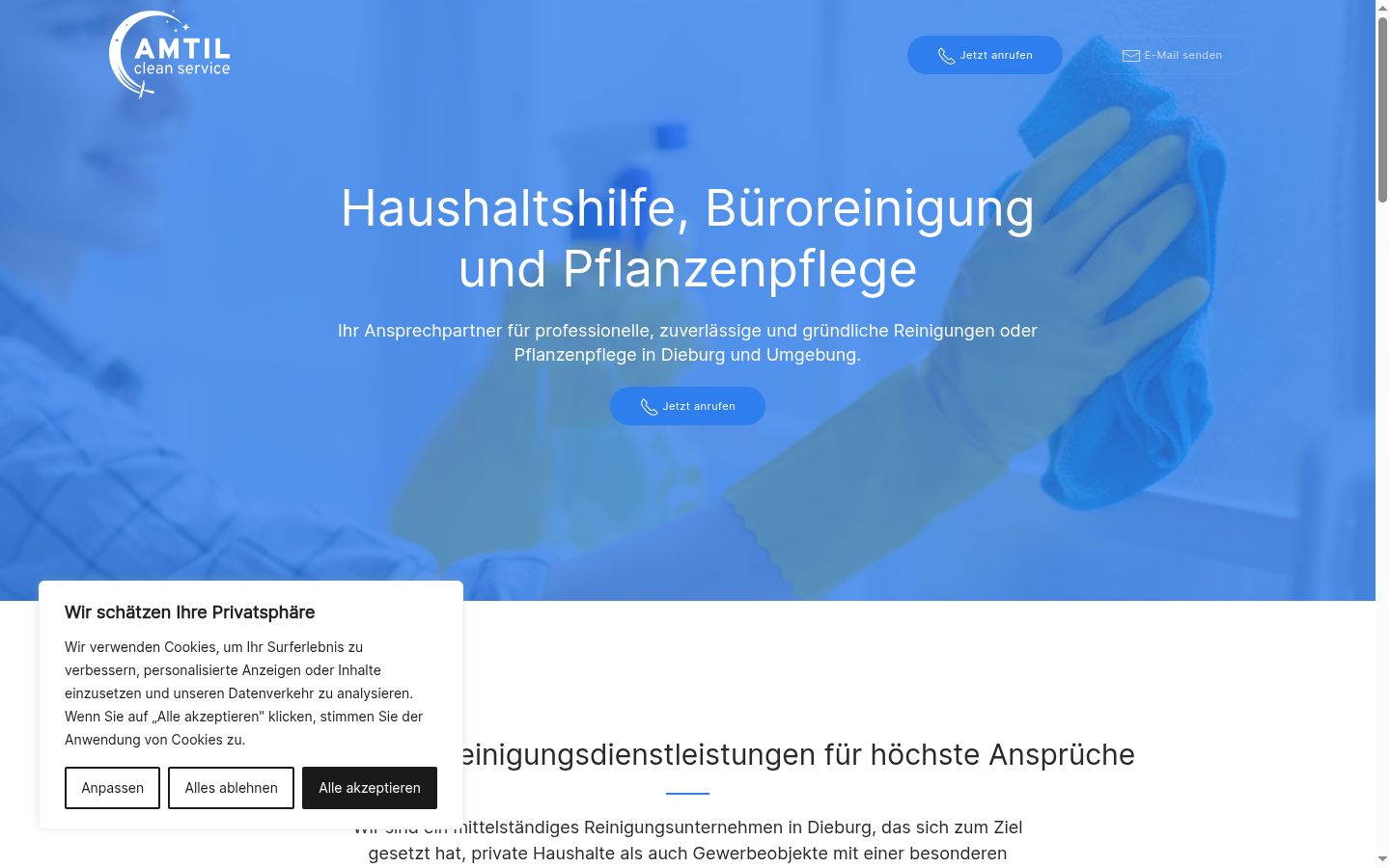 Screenshot tal-banner tal-kunsens muri qabel kwalunkwe interazzjoni