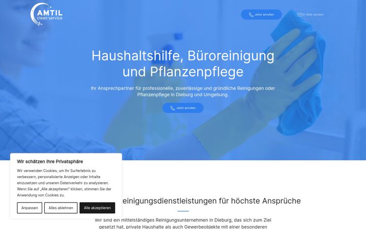Screenshot of amtilcleanservice.de