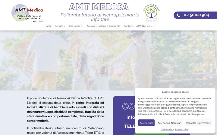 Kuvakaappaus sivustosta amtmedicanpi.it