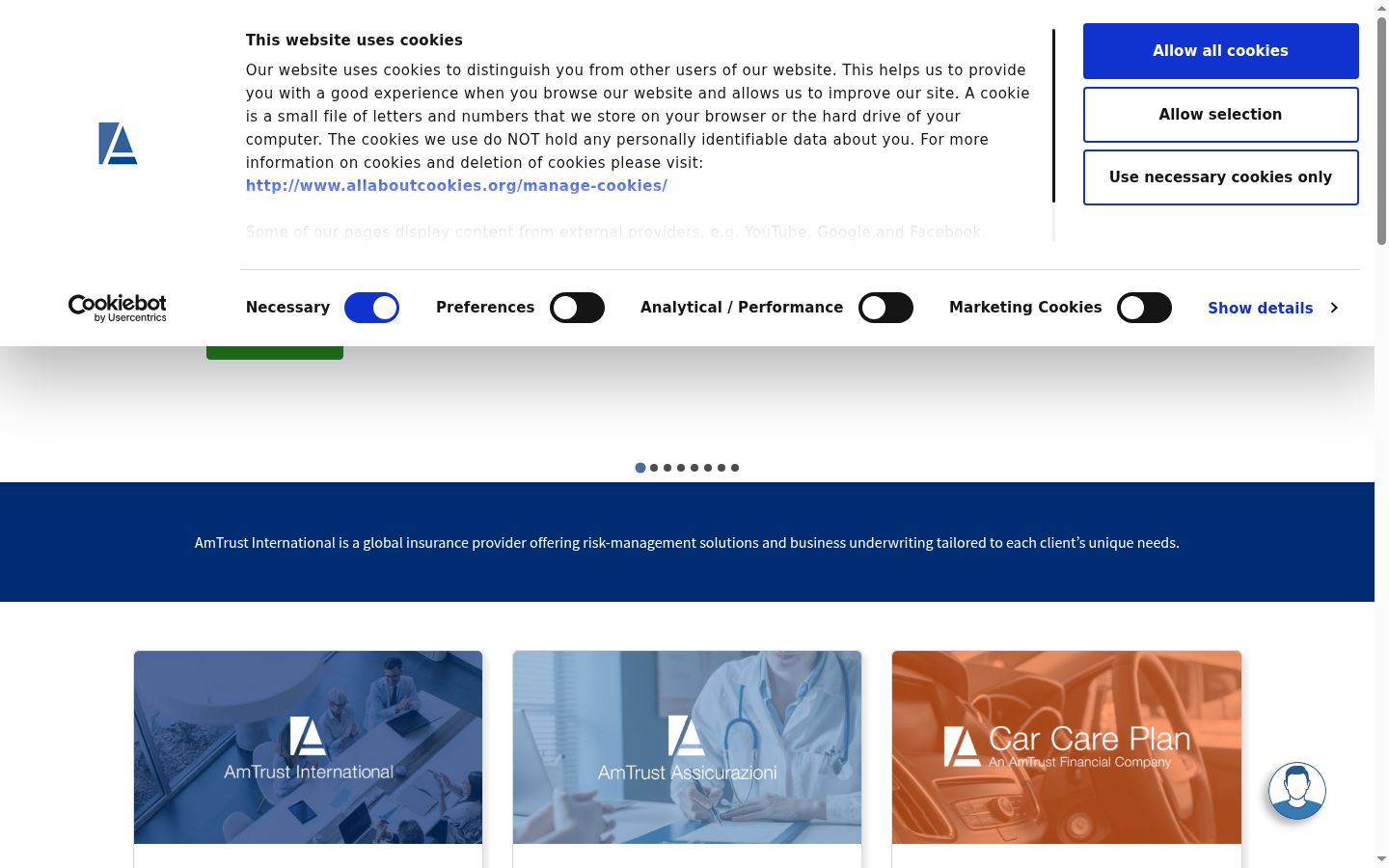 Screenshot tal-banner tal-kunsens muri qabel kwalunkwe interazzjoni