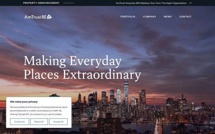 Screenshot of amtrustre.com