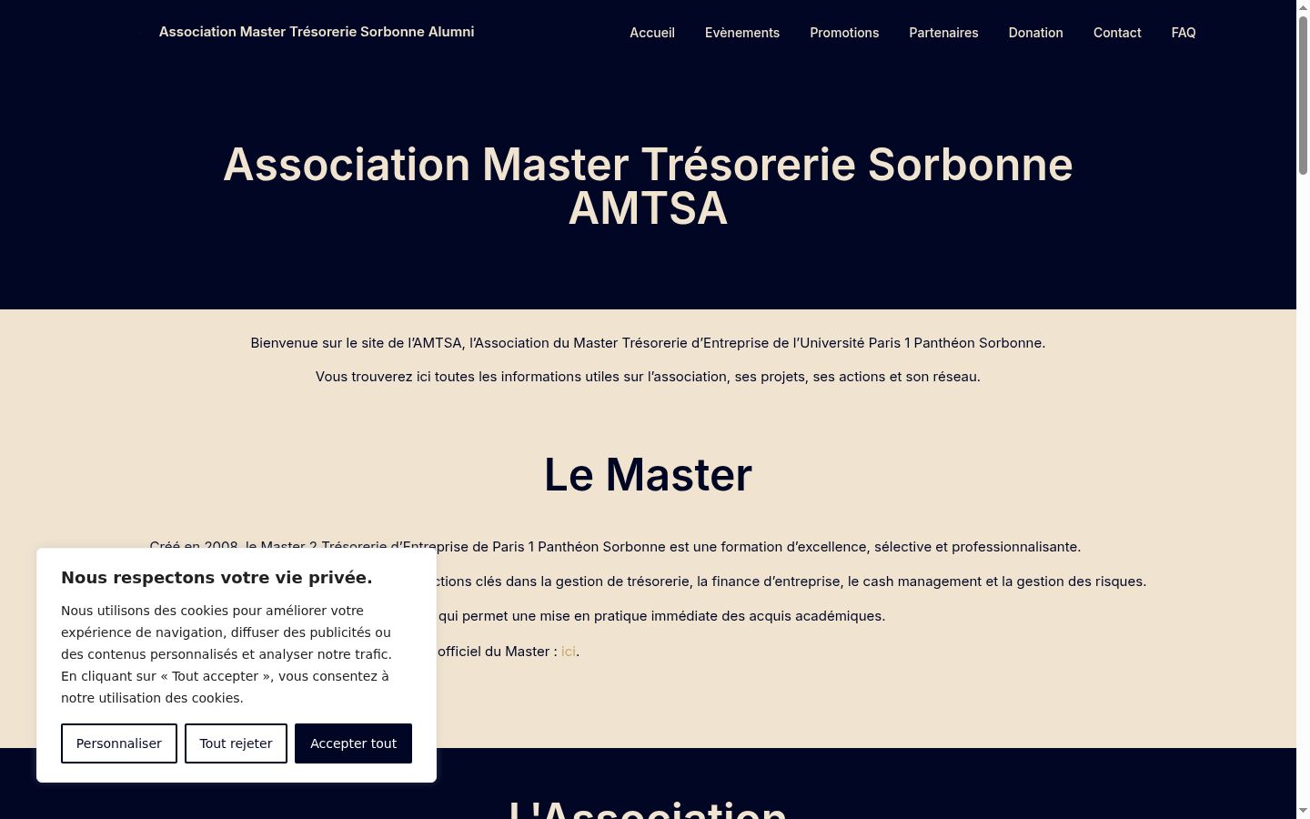 Screenshot van de toestemmingsbanner zoals getoond vóór enige interactie