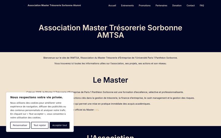 Екранна снимка на amtsorbonne.fr