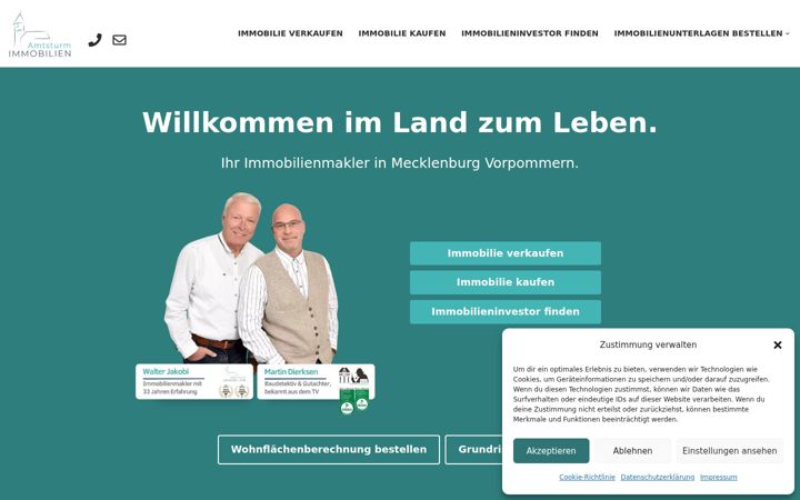 Screenshot of amtsturm-immobilien.de