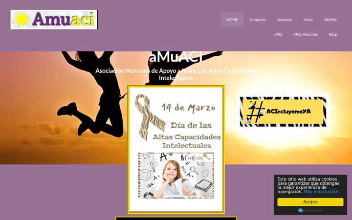 Екранна снимка на amuaci.es