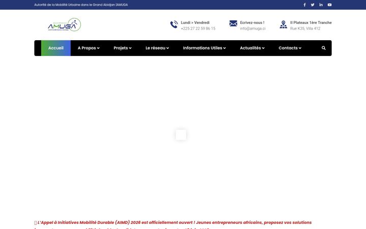 Screenshot of amuga.ci