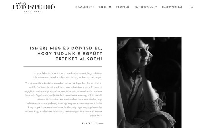 Captura de ecrã de amuhelyfotostudio.hu