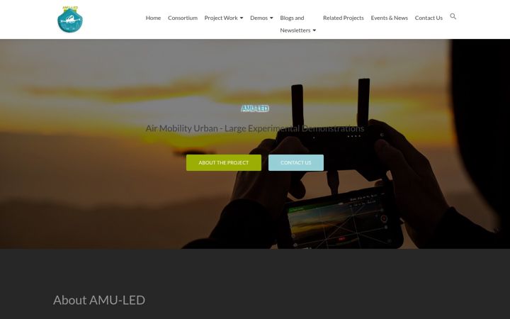 Screenshot of amuledproject.eu