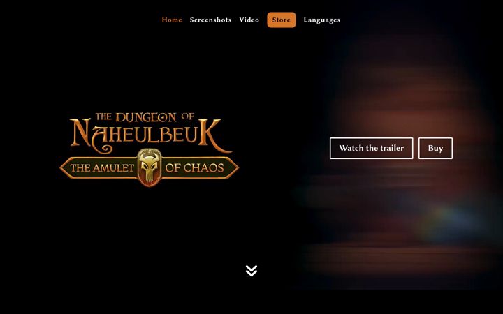 Screenshot of amuletofchaos.com