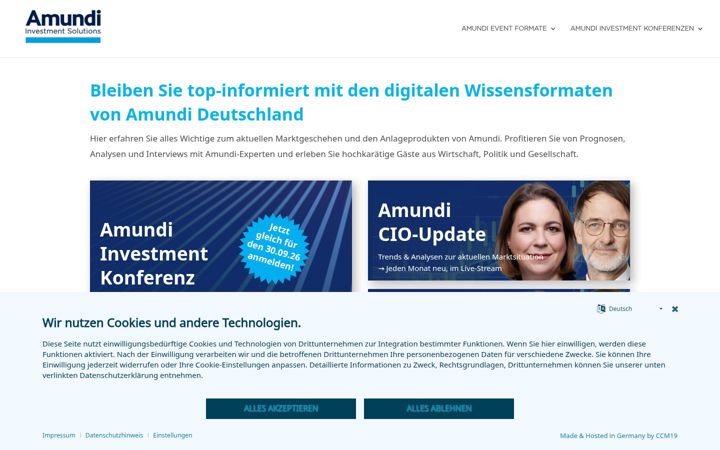 Screenshot of amundi-events.de
