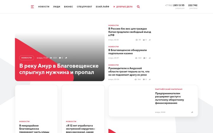 Screenshot of amur.life