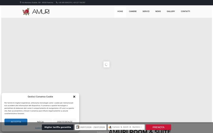 Screenshot of amuribebpalermo.it