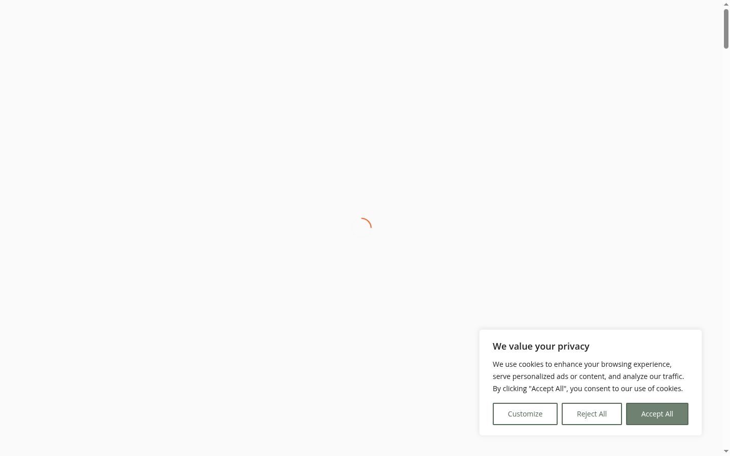 Screenshot des Einwilligungsbanners vor jeglicher Interaktion