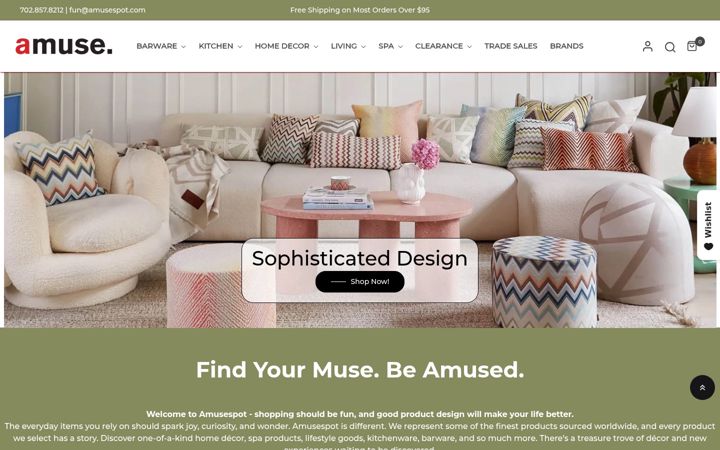 Screenshot van amusespot.com