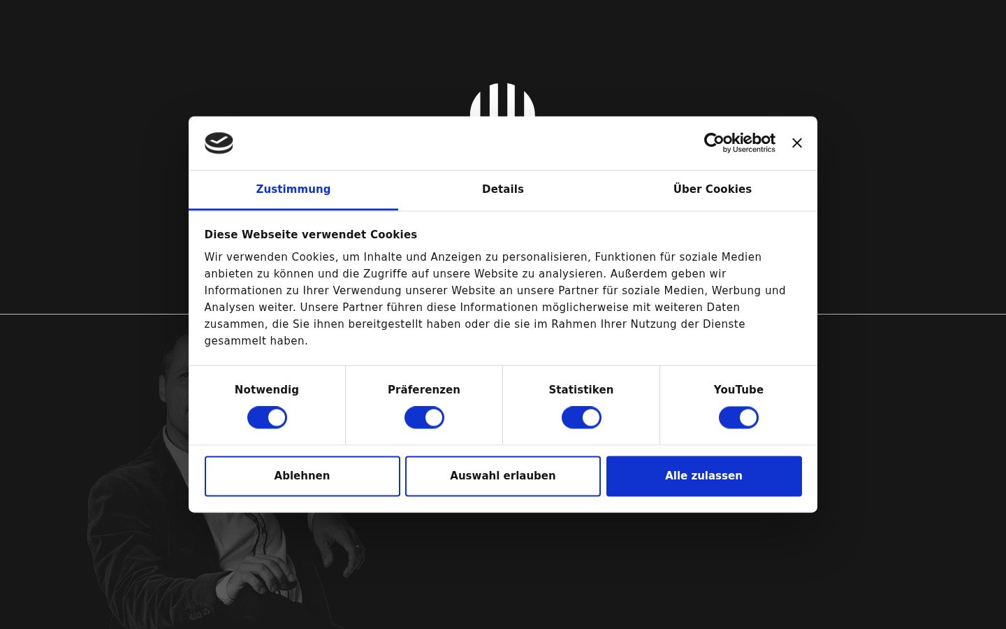 Screenshot tal-banner tal-kunsens muri qabel kwalunkwe interazzjoni