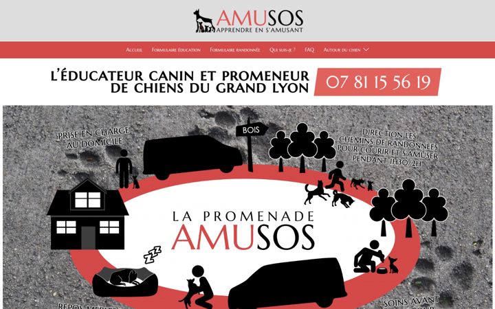 Screenshot of amusos.fr