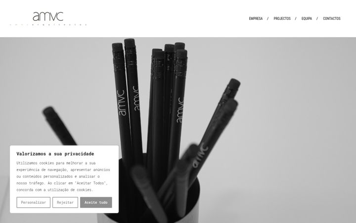 Screenshot of amvcarquitectos.pt