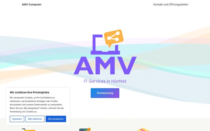 Zrzut ekranu amvcomputer.de