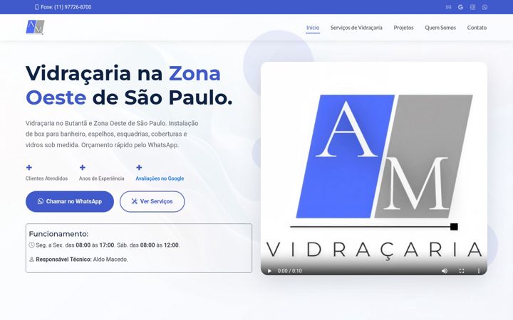 Screenshot του amvidracaria.com.br