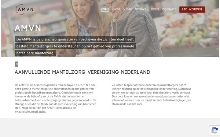 Screenshot of amvn.nl