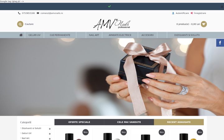Screenshot of amvnails.ro