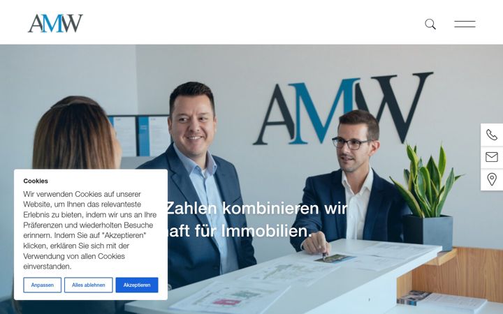 Ekrano kopija amw-treuhand.ch