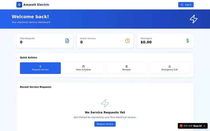Screenshot of amwatt-electric.com